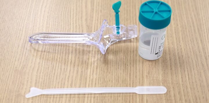 Material de divulgação do teste molecular de DNA-HPV para rastreamento do câncer do colo do útero.