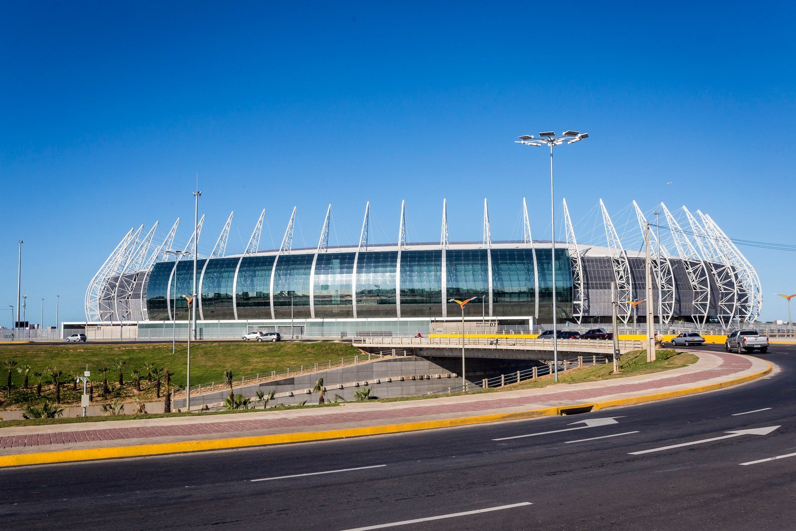 Vista da Arena Castelão, em Fortaleza, em fotografia de arquivo.