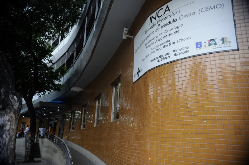 Fachada da unidade I do Instituto Nacional de Câncer, no Rio de Janeiro.