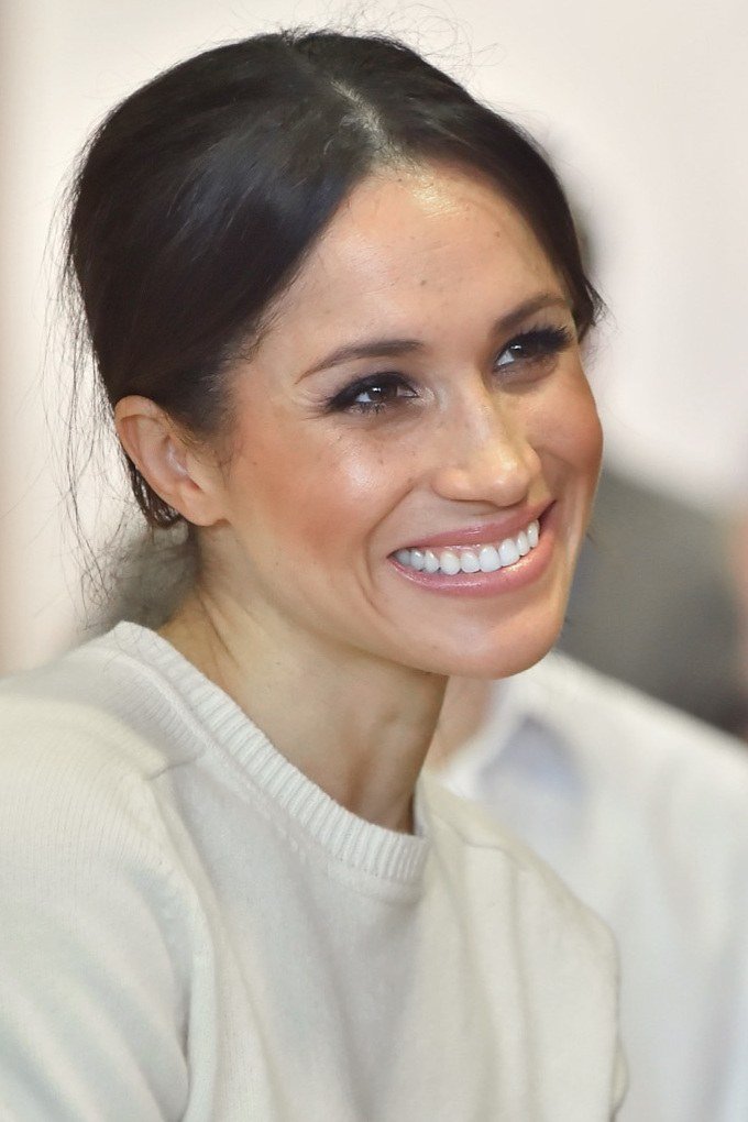 Meghan durante visita à Irlanda do Norte em 2018.