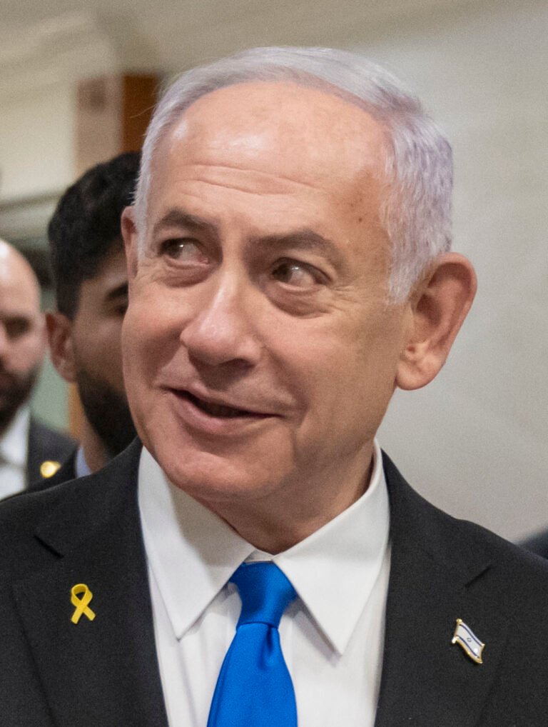 Benjamin Netanyahu em retrato durante visita ao Pentágono, em fotografia de arquivo.