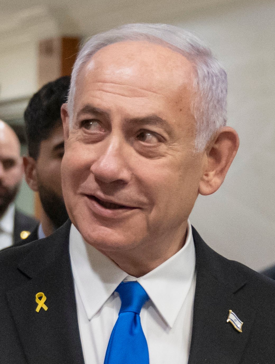 Benjamin Netanyahu em retrato durante visita ao Pentágono, em fotografia de arquivo.