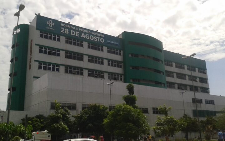 Fachada do Hospital 28 de Agosto em Manaus