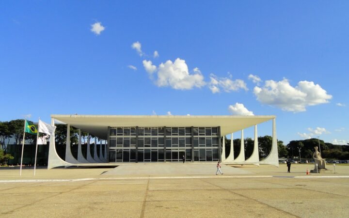 Edifício do Supremo Tribunal Federal em Brasília, fotografado em2012.
