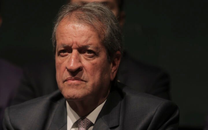 Valdemar Costa Neto em primeiro plano, durante entrevista em Brasília em 23 de novembro de 2022. Foto de arquivo; não registra a visita de 29 de outubro de 2026.