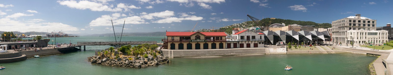 Panorama do porto e da lagoa de Wellington, na Nova Zelândia, em fotografia de arquivo de 2013.